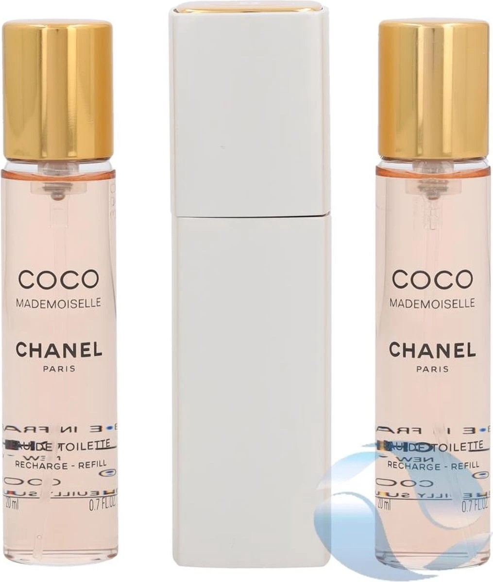 Chanel Coco Mademoiselle Geschenkset - Eau De Toilette + 2x Eau De Toilette Refill - Afbeelding 6