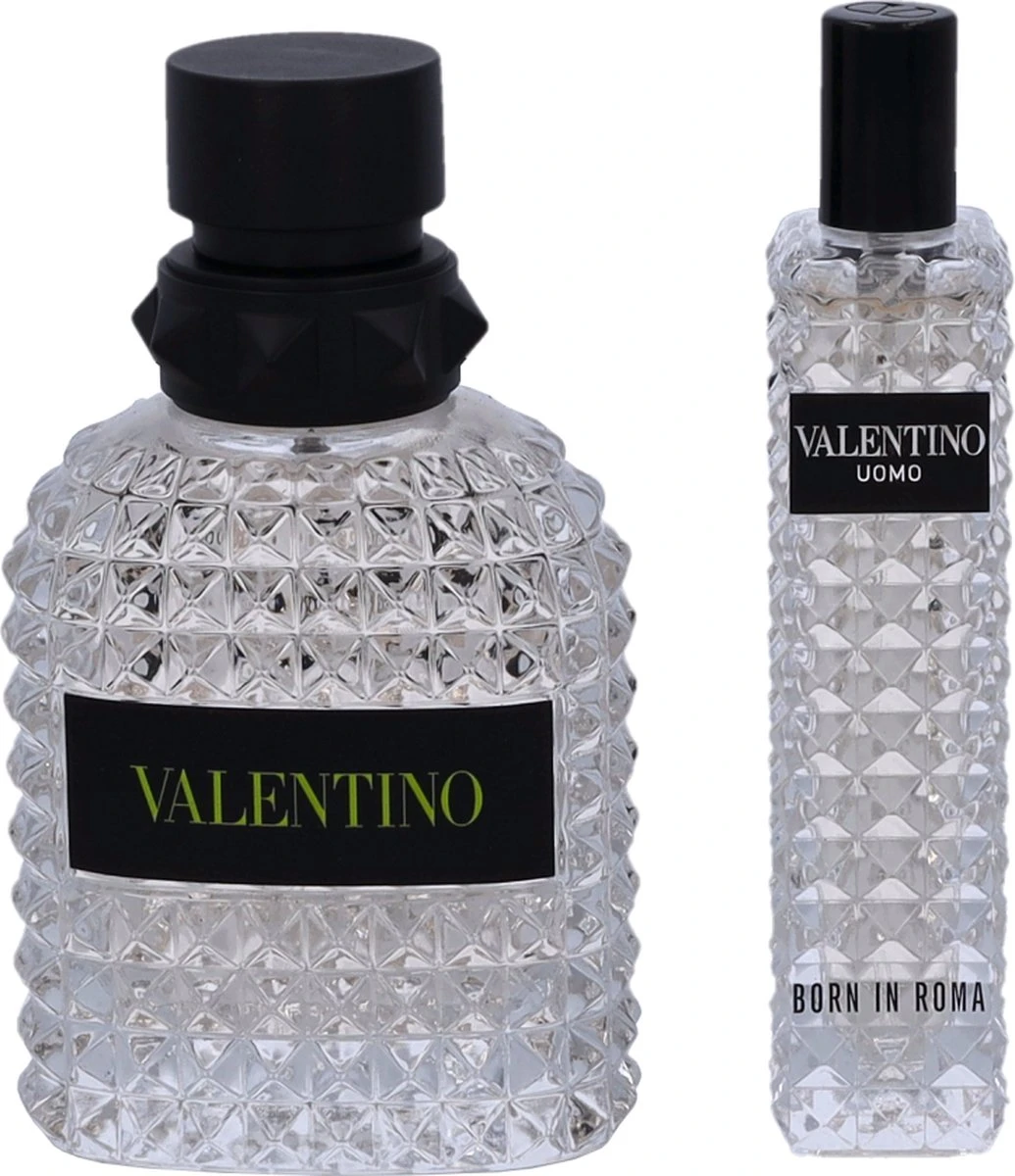 Valentino Uomo Born In Roma Yellow Dream Giftset - 50 Ml Eau De Toilette Spray + 15 Ml Eau De Toilette Tasspray - Cadeauset Voor Heren - Afbeelding 4