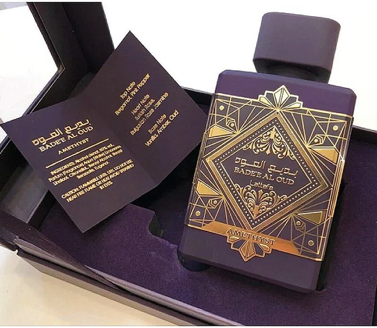 Lattafa - Badee Al Oud Amethyst Eau De Parfum 100 ML - Afbeelding 4