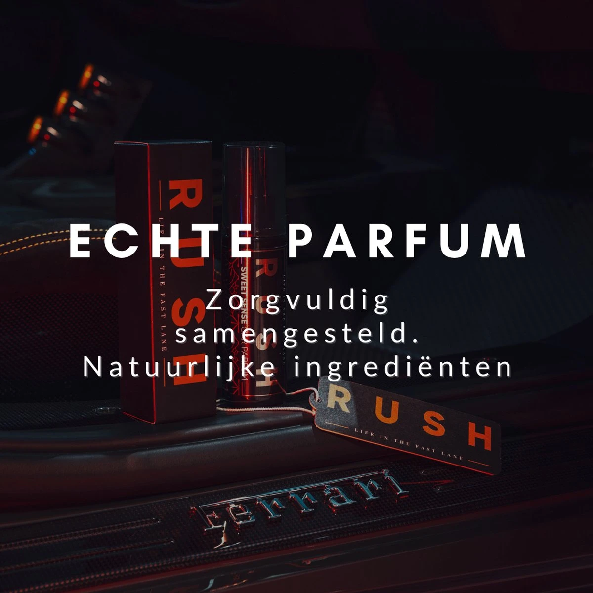 RUSH Autoparfum Sweet Sense - Auto Geurverfrisser - Parfum Voor Dames En Heren - Afbeelding 5