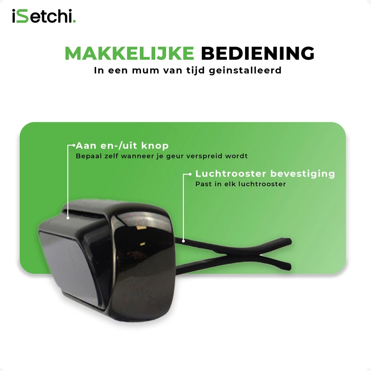 ISetchi Frisse Autoparfum - Autogeur - Met 4 Verschillende Geuren – Compact Formaat & Navulbaar - Metaal Ontwerp - Parfum Voor Luchtrooster Ventilatierooster -Auto Luchtje - Car Perfume - Afbeelding 10