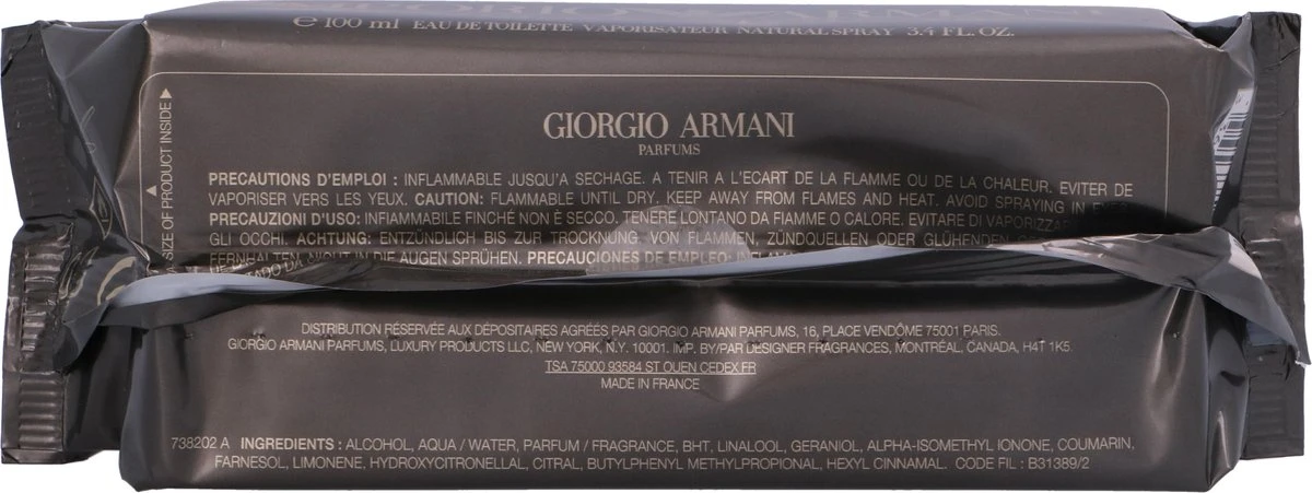 Armani Emporio Lui 100 Ml - Eau De Toilette - Herenparfum - Afbeelding 7