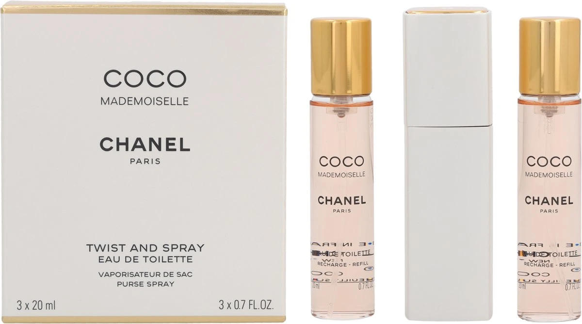 Chanel Coco Mademoiselle Geschenkset - Eau De Toilette + 2x Eau De Toilette Refill - Afbeelding 3