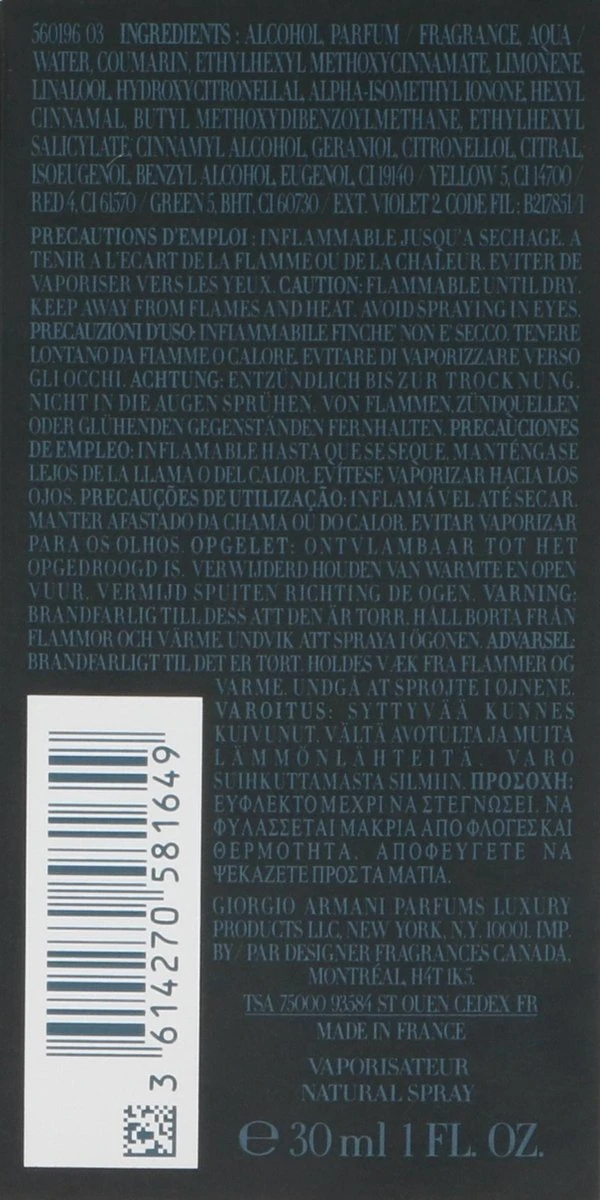 Giorgio Armani Code Profumo 30 Ml - Eau De Parfum - Herenparfum - Afbeelding 4